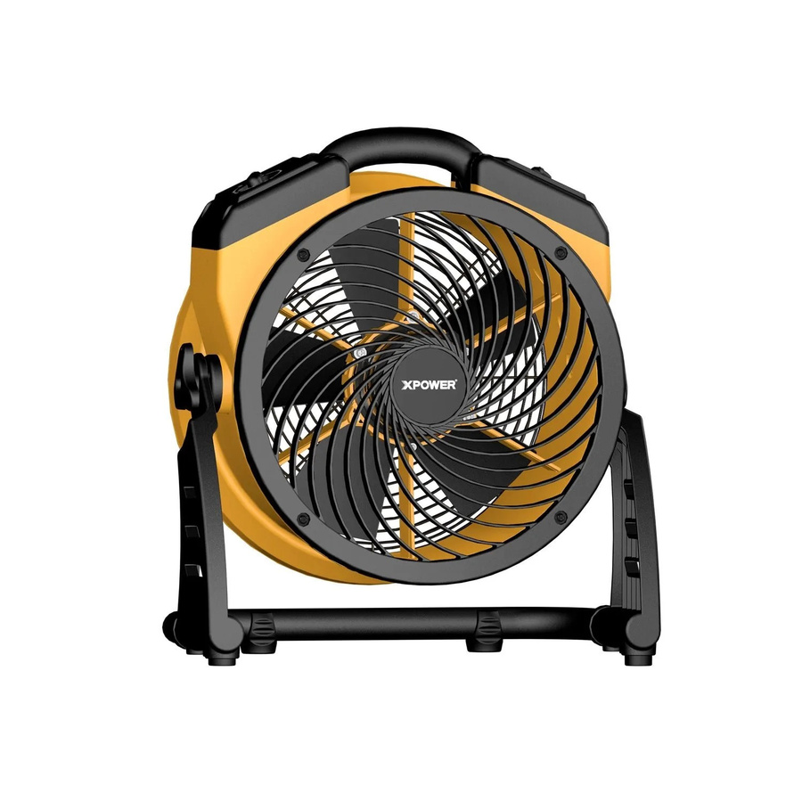 Xpower FC-100 Kompakter Mehrzweck-Luftzirkulator mit 11 Zoll und 900 CFM in Gelb/Orange mit Timer und Oszillationfunktion - Bild 2