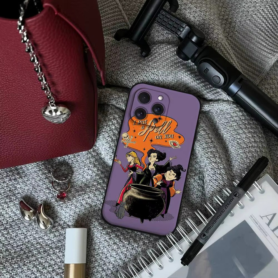 Hocus Pocus Handyhülle für iPhone 11 bis 17 Pro Max Plus Mini, Hautfreundliches TPU Soft Case in Purple - Bild 3