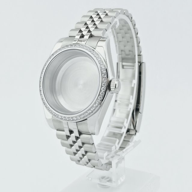 NEITON Uhrengehäuse Edelstahl, Silber, 36mm/39mm, Saphirglas, 10bar - Bild 1