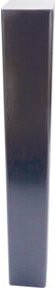 Schake Stilpoller aus Vierkantrohr mit Flachkopf und Bodenplatte, Schwarz, Höhe: 90 cm, B/T: 20 x 20 cm - Bild 1