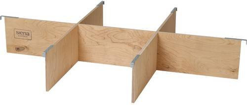 Siena Garden Rahmenteiler VDS-1200-6-GDB in Braun und Beige mit Holzoptik - Bild 1