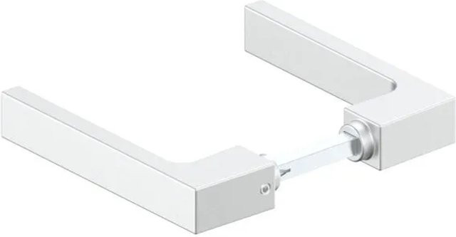 FeNau Türdrücker-Paar aus Aluminium in Silber Matt mit Vierkantstift 8x8 mm - Bild 1