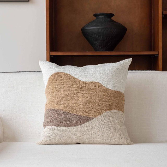 JMG Clothing Sofakissenhülle aus Baumwolle und Leinen in Beige, B/T: 45 x 45 cm - Bild 1