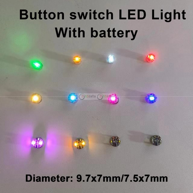 3er Set Drahtlose LED Modell Beleuchtung mit Schalter für DIY LEGO Modelle, Autos und Roboter, RGB Multicolour, inklusive Batterien - Bild 1