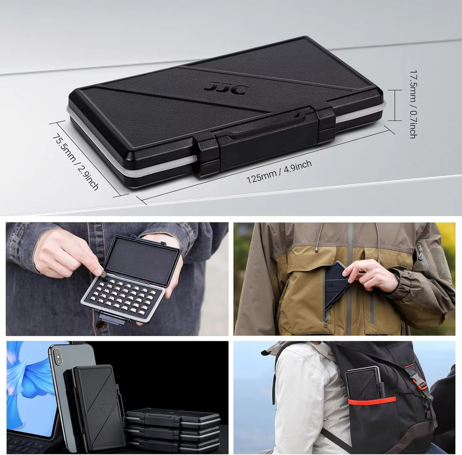 JJC LR44 Batteriegehäusehalter Organizer für 35 Knopfzellen in Schwarz - Bild 5