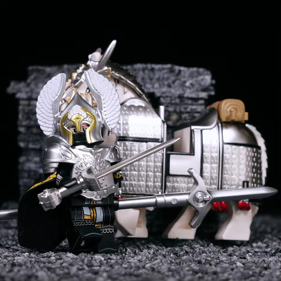 BXA Herr der Ringe Mittelerde Gondor Ritter mit Pferd, Actionfiguren - Bild 2