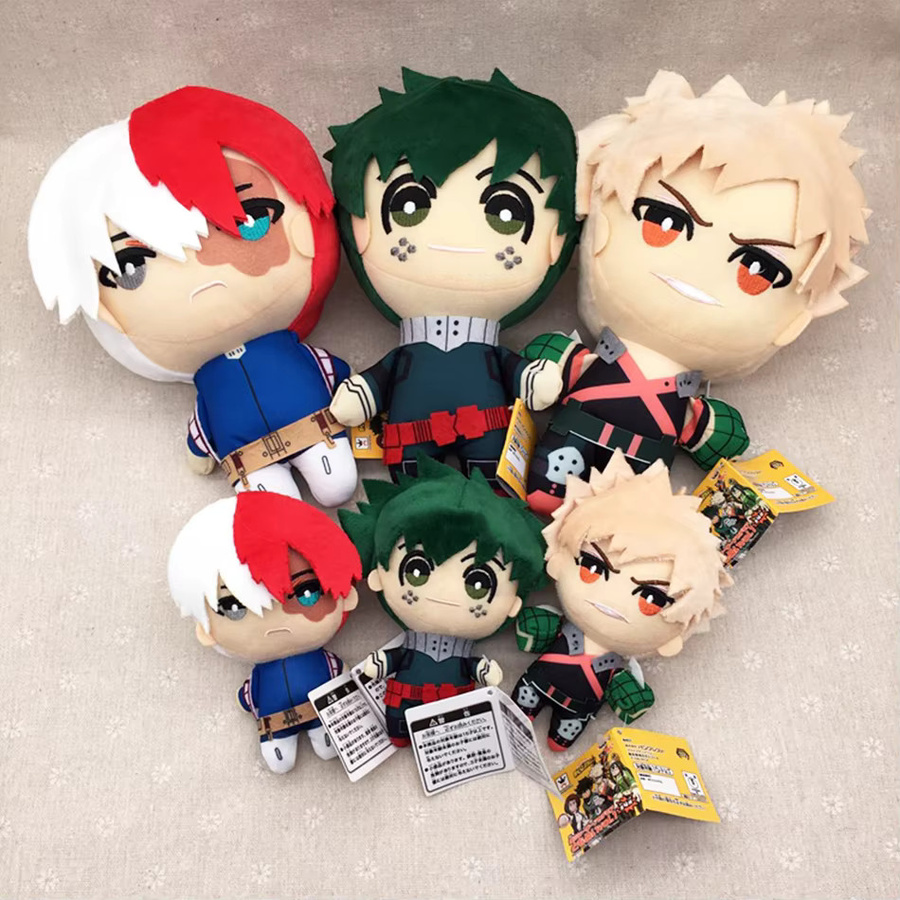 Bandai My Hero Academia Izuku Midoriya Katsuki Bakugou Shouto Todoroki, Plüschpuppen, 23cm - Bild 1