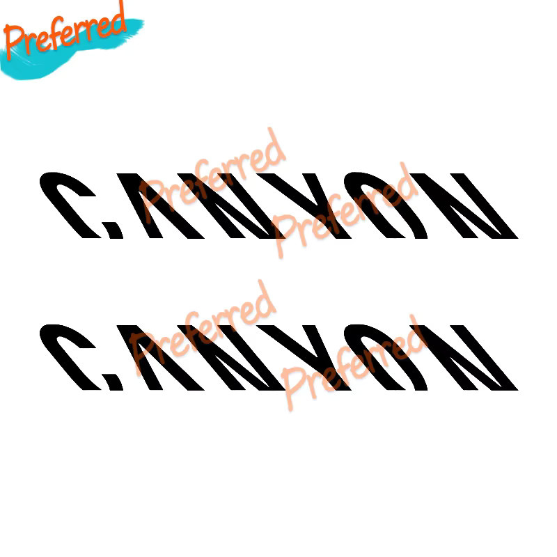 2x CANYON LOGO Aufkleber wasserfest und individuell anpassbar ohne Hintergrund - Bild 3