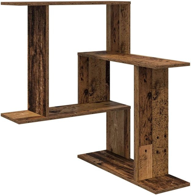 vidaXL Wandregal aus Altholz in Braun, B/T/H: 67 x 67 x 87 cm - Bild 1