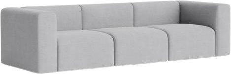 HAY Mags 3-Sitzer Sofa Kombination in Grau mit Stoff oder Leder und Holzrahmen - Bild 1