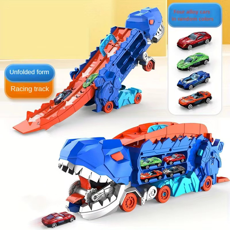 Transport-Dinosaurier-LKW, Dinosaurier, Fahrzeuge, 4 Legierung Buggys - Bild 6