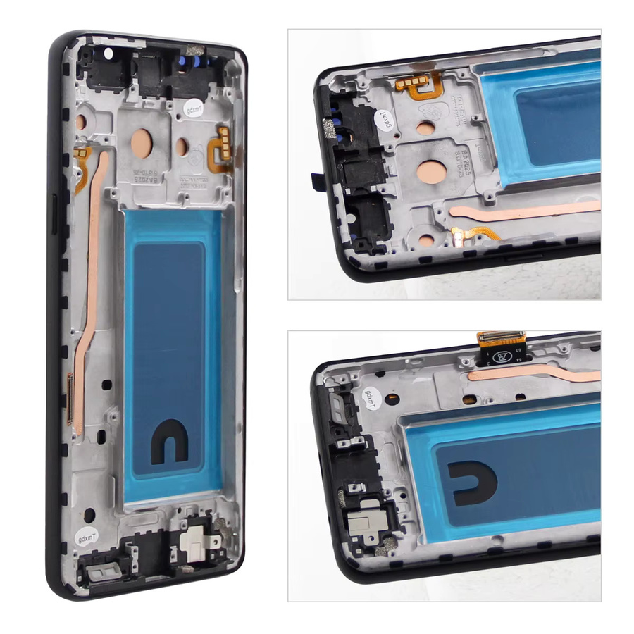 Samsung S9 Ersatzdisplay mit Rahmen und Touchscreen Digitizer in Schwarz für SM-G960FD G960 G960F - Bild 4