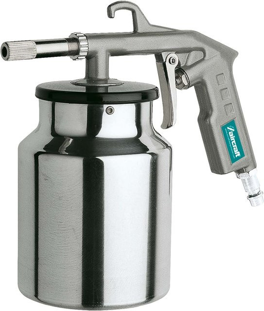 Aircraft Sandstrahlpistole SPB Sandstrahler mit Saugbecher in Silber, Luftbedarf 250-300 l/min - Bild 1