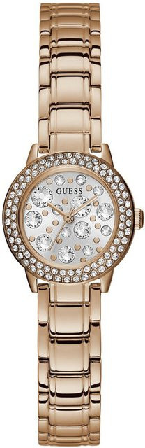 Guess Damenuhr, Quarz, Edelstahl, Silber, Roségold, Diamantbesetzt - Bild 1