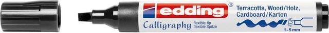 edding Calligraphy Marker Brush in Schwarz - Bild 2