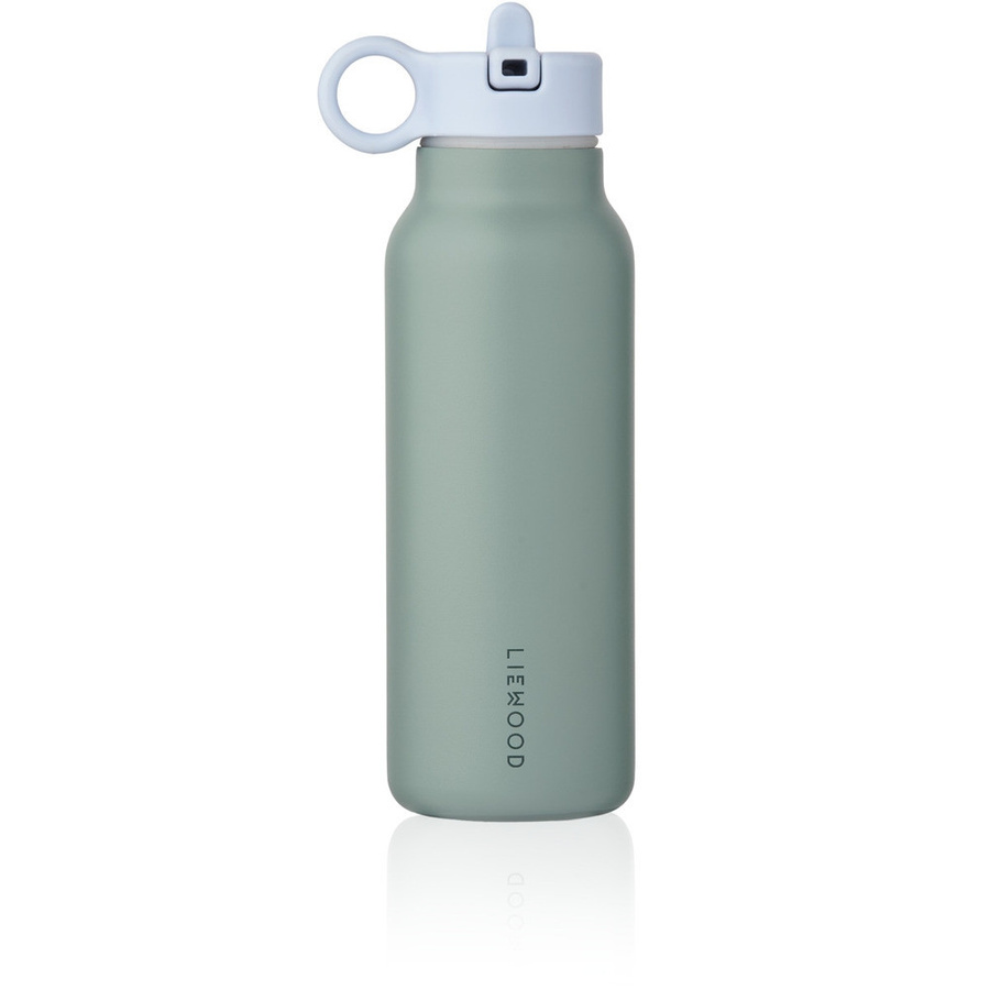 Liewood Falk Wasserflasche mit Krokodildeckel, 350 ml, Peppermint Garden Green - Bild 1