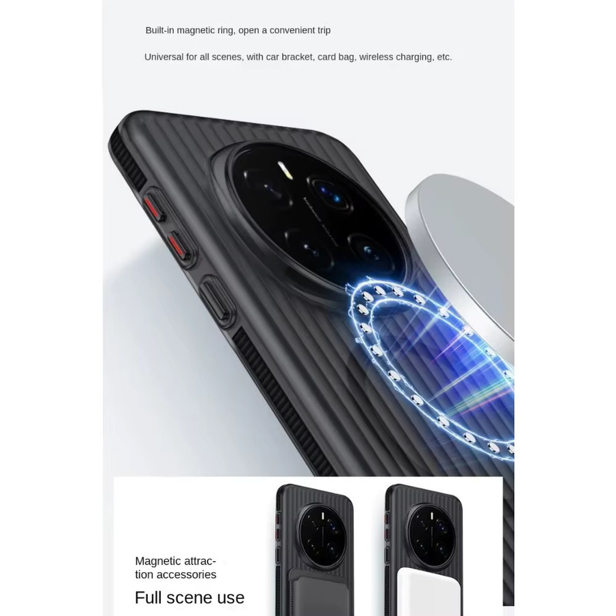 Matte und durchscheinende Magnethülle für Honor Magic 8 und Honor Magic 7 Pro Kameralinsen, sturzsichere und ultradünne Abdeckung in Schwarz, Weiß oder Blau - Bild 2