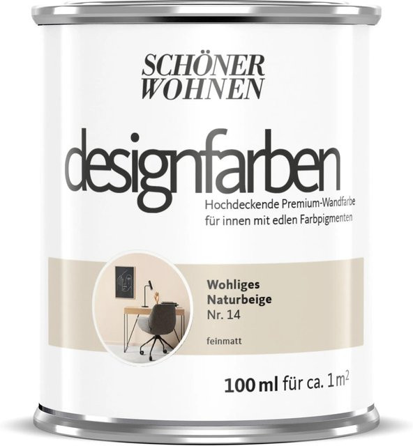 Schöner Wohnen Designfarbe Naturbeige 100 ml - Bild 1