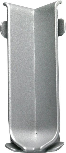 Fuchs Design Sockelleiste Innenecke aus Aluminium in Silber Matt, Höhe: 8 cm - Bild 1