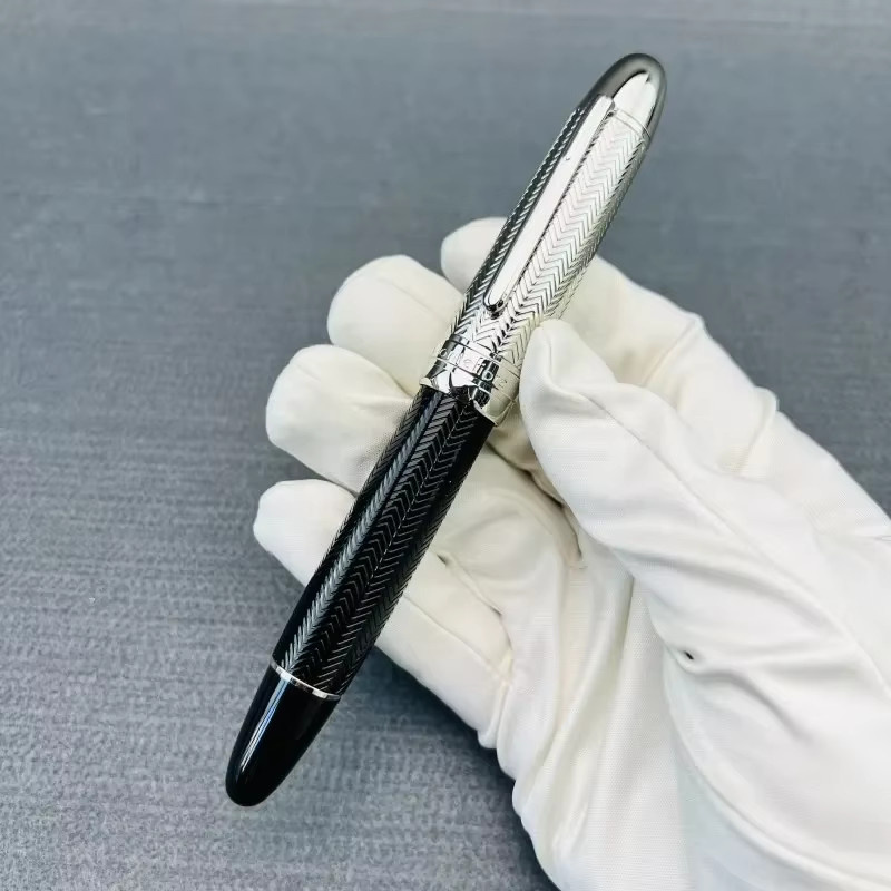 Montefiore Tintenroller aus Messing mit schwarzer Schmidt-Schwarz-Nachfüllung, 0,5–0,6 mm Spitze - Bild 2