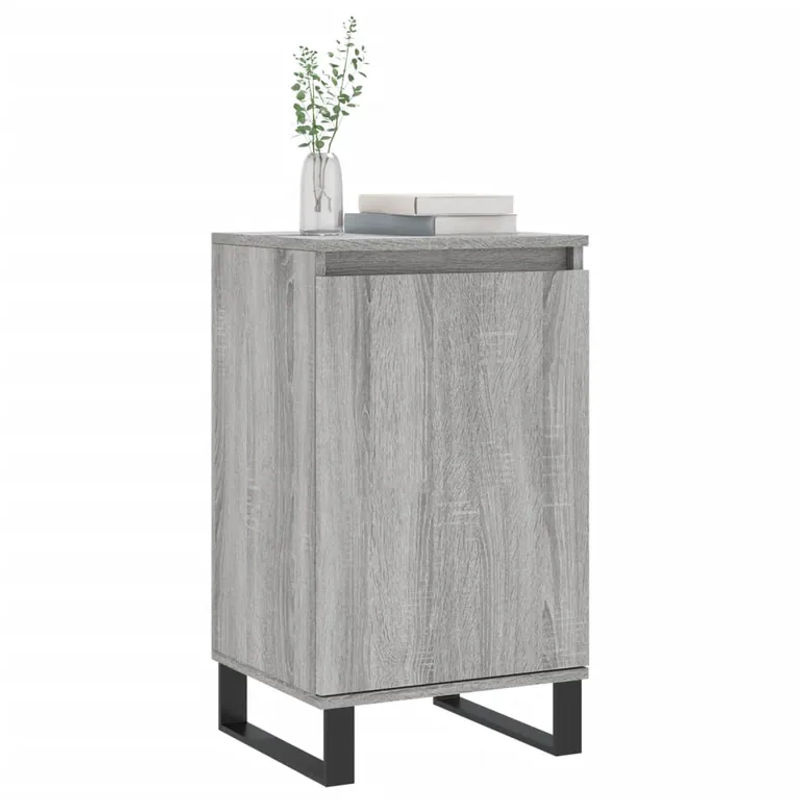 Vidaxl Kommode Modern in Grau aus Holzwerkstoff und Metall, B/T/H: 40 x 35 x 70 cm - Bild 3