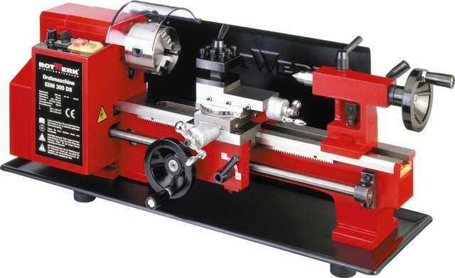 Rotwerk Drehmaschine EDM 300 DS in Rot - Bild 1