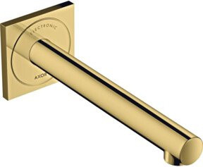 Hansgrohe Axor Uno UP Elektronischer Waschtischmischer mit Sensor, Wandmontage, Gold, Ausladung: 22,1 cm - Bild 1