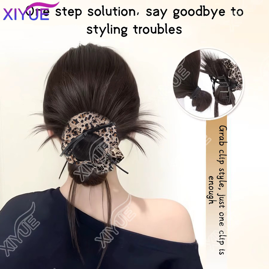 XIYUE Synthetischer Haarknoten mit Leopardenmuster, Unisex - Bild 5