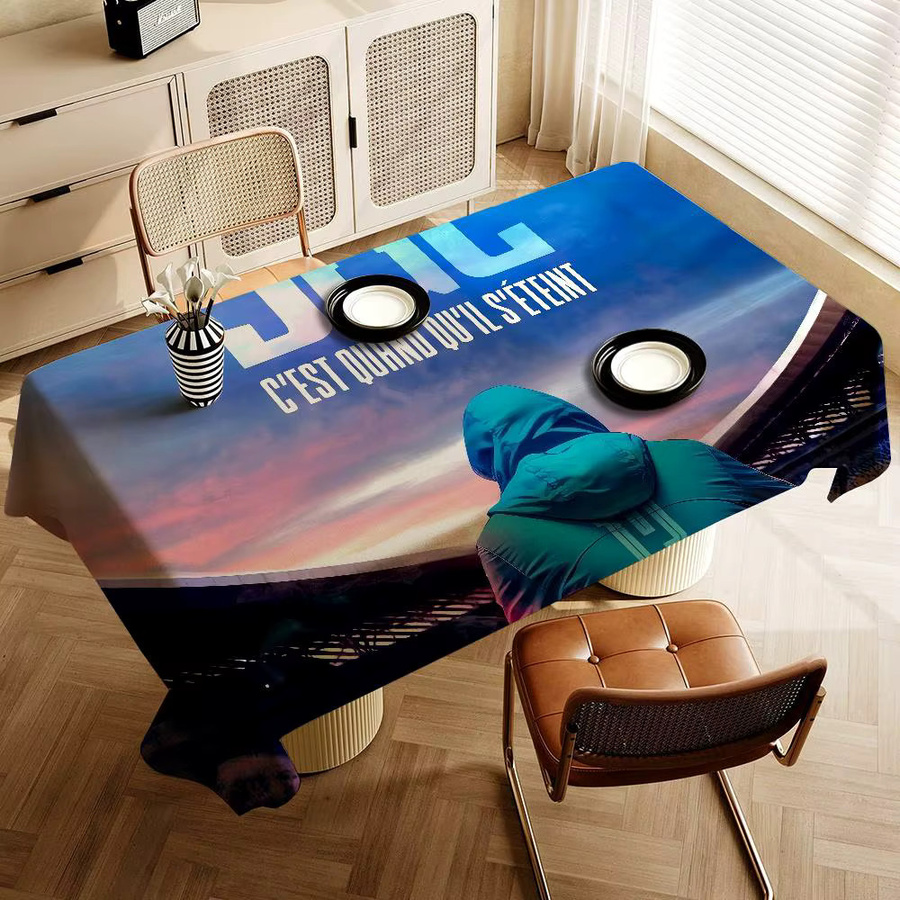 Singer J-JuL Home Rechteckige Tischdecke mit grafischem Muster, Wasserabweisend und Schmutzabweisend, Mehrfarbig - Bild 4