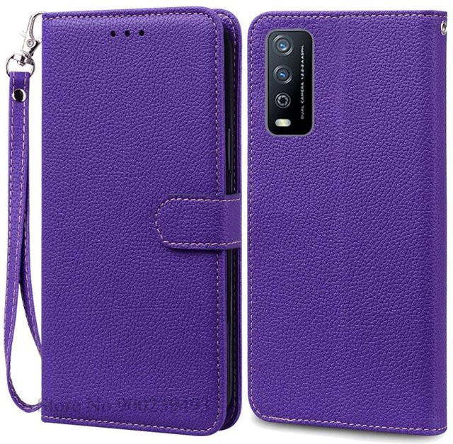 Vivo Brieftaschen-Klapphülle für Vivo Y11S Y12S Y20 Y20i Y20A Y20S Y20T in Lila - Bild 1