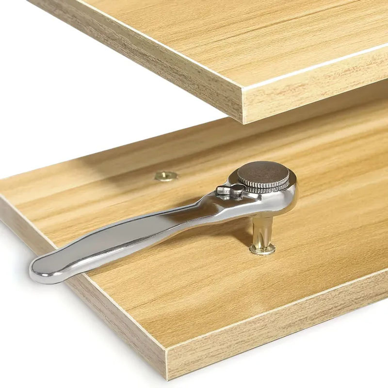 VMAN Ratschen-Schraubendreher-Set in Silber, 72-tändiger metrischer Steckschlüssel- und Bitkopf-Kombination mit kurzem Griff und ultradünnem Design für enge Räume - Bild 5