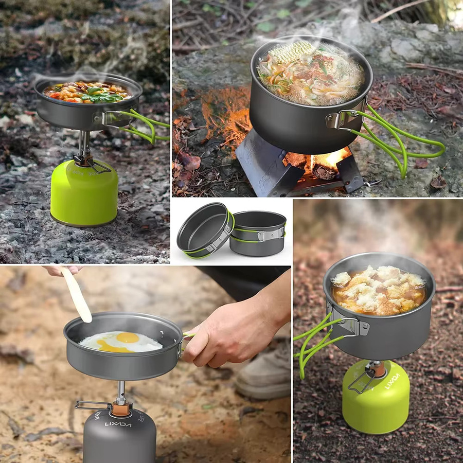 LISM 4-teiliges Outdoor-Kochgeschirr-Set aus Aluminium für 2-3 Personen - Bild 5