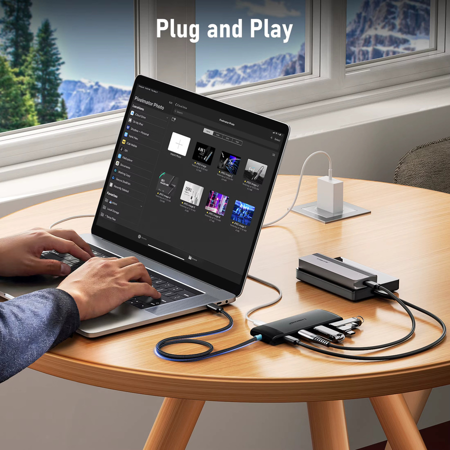 Lemorele 5-in-1 USB C Dockingstation mit USB 3.2 10 Gbit/s für MacBook, Tablet und Mobiltelefone - Bild 3