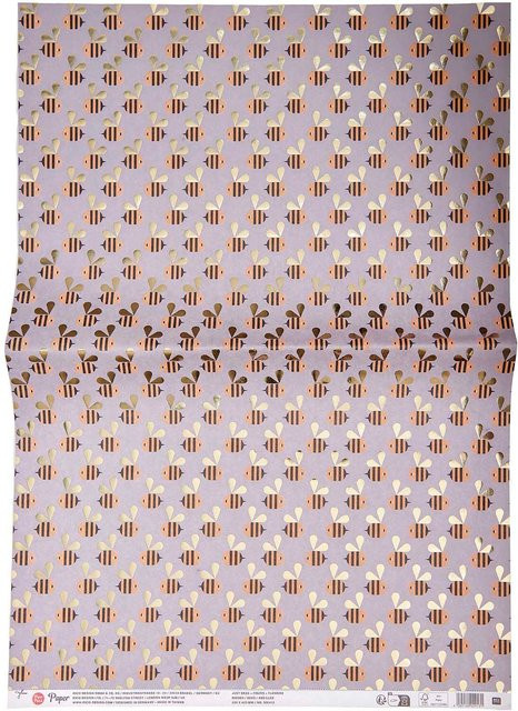 Rico Design Paper Poetry Paper Patch Bienen Motiv in Multicolour, Breite: 30 cm, Höhe: 42 cm - Bild 1