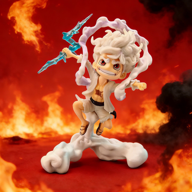 Bandai One Piece Sonnengott Nika Ruffy Gear 5 Q Version Action Figur - Bild 1