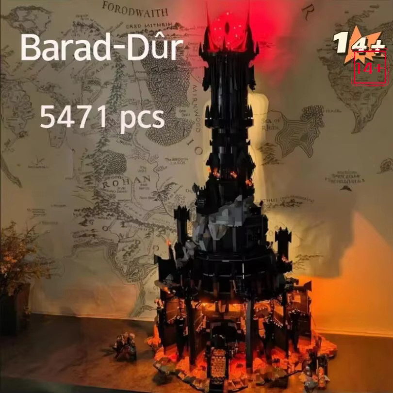 Hot Toys Herr der Ringe Auge von Sauron Schwarzer Turm Barad-dur Replik, Bausteine, 5471 Teile, ab 14 Jahren - Bild 5