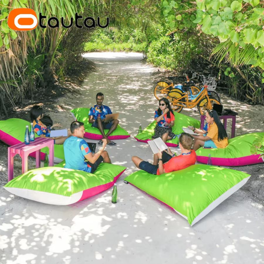 OTAUTAU Outdoor-Sitzsackbezug DD211 in Lemon-Rose für Schwimmbecken, Strand und Veranstaltungen (ohne Füllung) - Bild 3