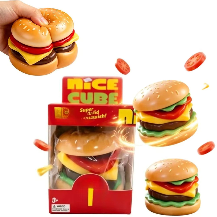 NeeDoh Heißer Burger Squish Blind Box, Elastisches Quetsch-Dekompressionsspielzeug - Bild 4