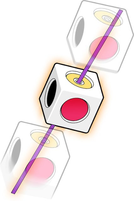 HALLO MAGIC Gehorsame Würfel, elektronische Würfel, Bunt / Mehrfarbig, Kunststoff - Bild 1