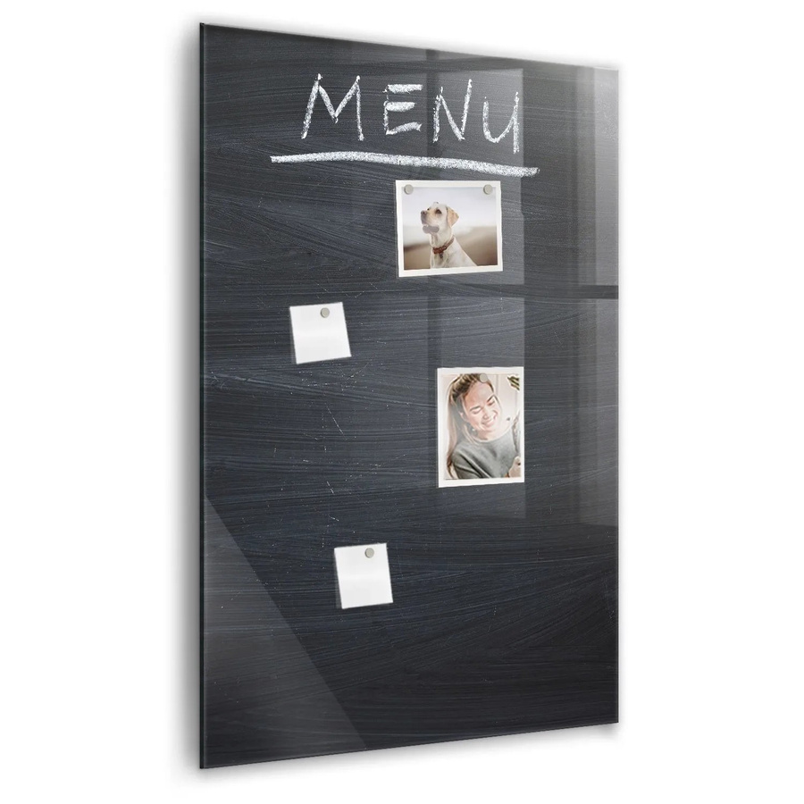 Tulup Glas Magnettafel Menütafel Weiß B: 60 cm, H: 90 cm - Bild 2