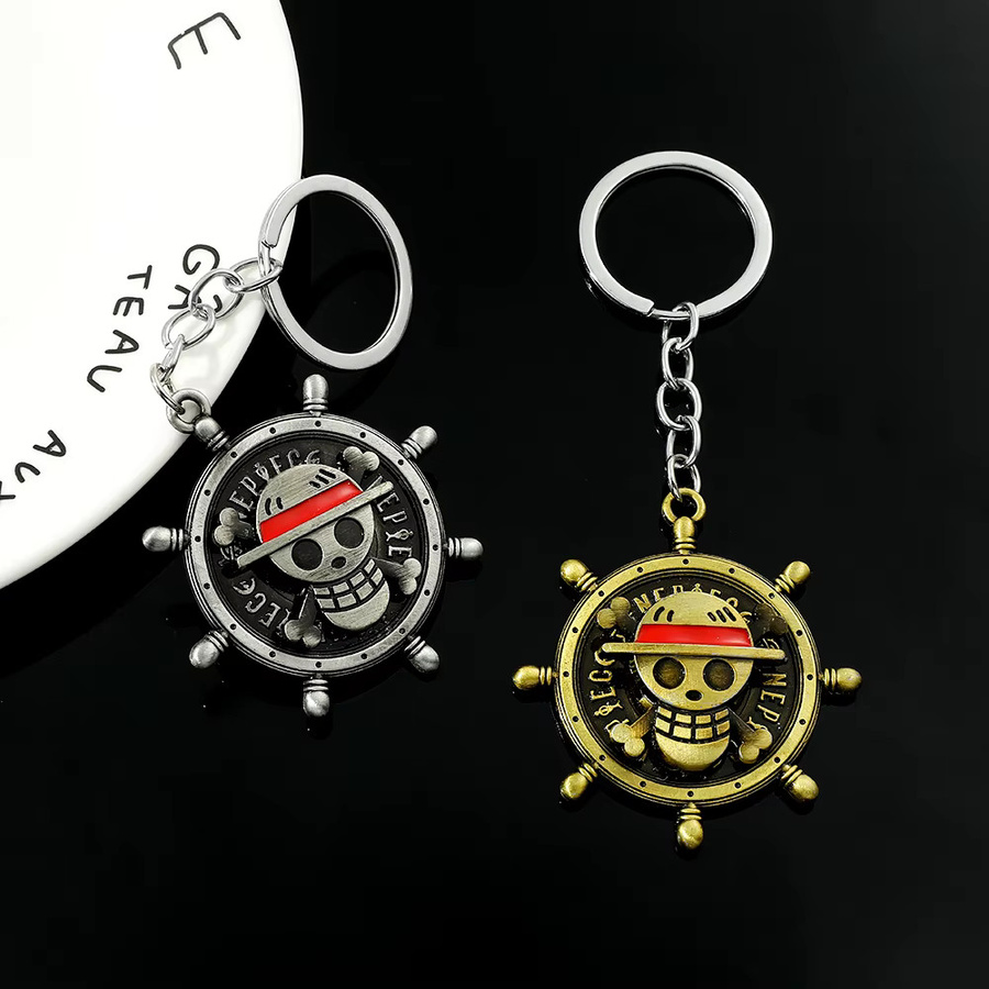 Bandai Schlüsselanhänger, Luffy's Straw Hat Pirates Emblem, Metallanhänger - Bild 2