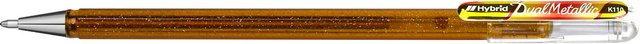 Pentel Gelstift Glitzer Dual in Gold und Rot-Gold - Bild 1