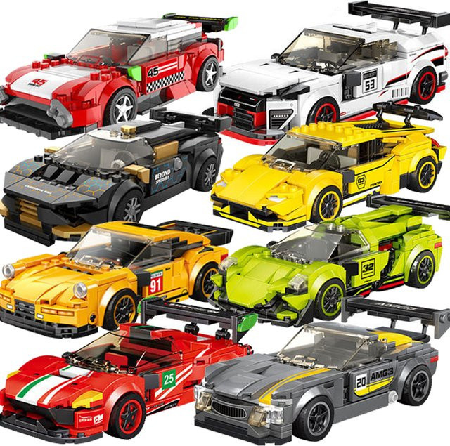 SEMBO BLOCK Technisches City-Speed-Rennwagen-MOC-Bausteinset, Sportrennwagen-Modell, ab 6 Jahren - Bild 1