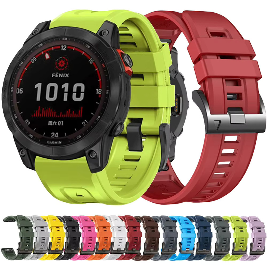 QuickFit Uhrenarmband Silikon, Schwarz, Unisex - Bild 4