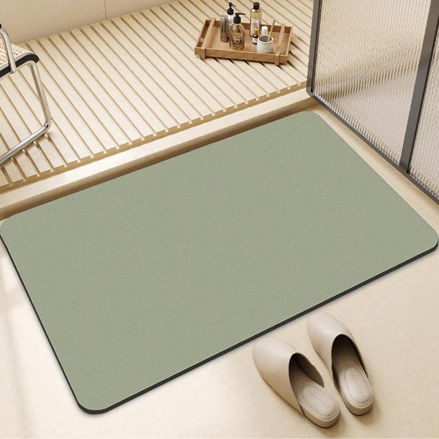 Saugfähige und rutschfeste Badezimmer-Fußmatte von Yiran Furniture aus Polyester, B/B: 60 x 90 cm - Bild 1