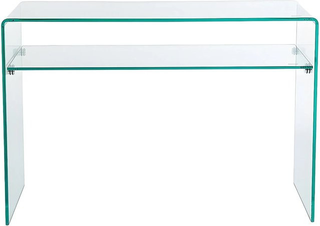 Vente-unique Konsolentisch Stileos in Transparent mit Glasplatte, Breite: 110 cm - Bild 1