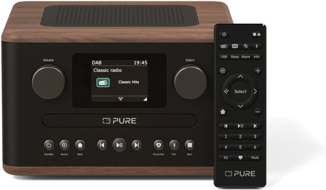 Pure Classic C-D4 CD/Radio-System in Braun/Walnuss mit DAB+ und CD-Player - Bild 1