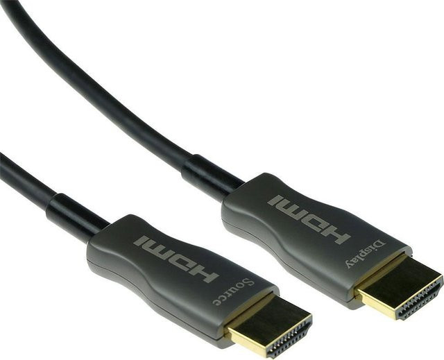 ACT HDMI Premium 8K Hybrid Kabel Schwarz, Länge: 20 m, HDMI-A auf HDMI-A - Bild 1