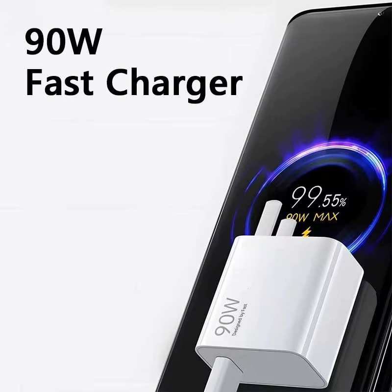Xiaomi 90W USB Typ C Schnellladegerät mit Datenkabel und EU-Stecker in Weiß - Bild 2