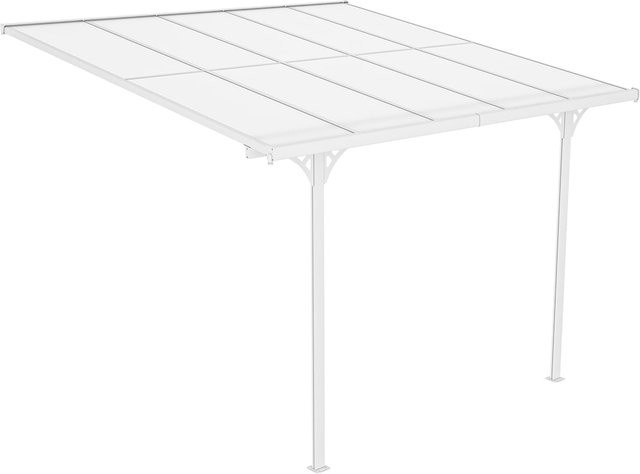 Westmann Alu-Terrassenüberdachung Bruce 313 in Weiß B: 300 cm, T: 313 cm, H: 270 cm - Bild 1